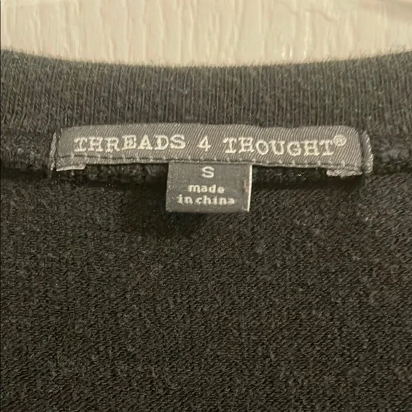 Black Lace Sleeve Women's Top - Picture 2 of 5